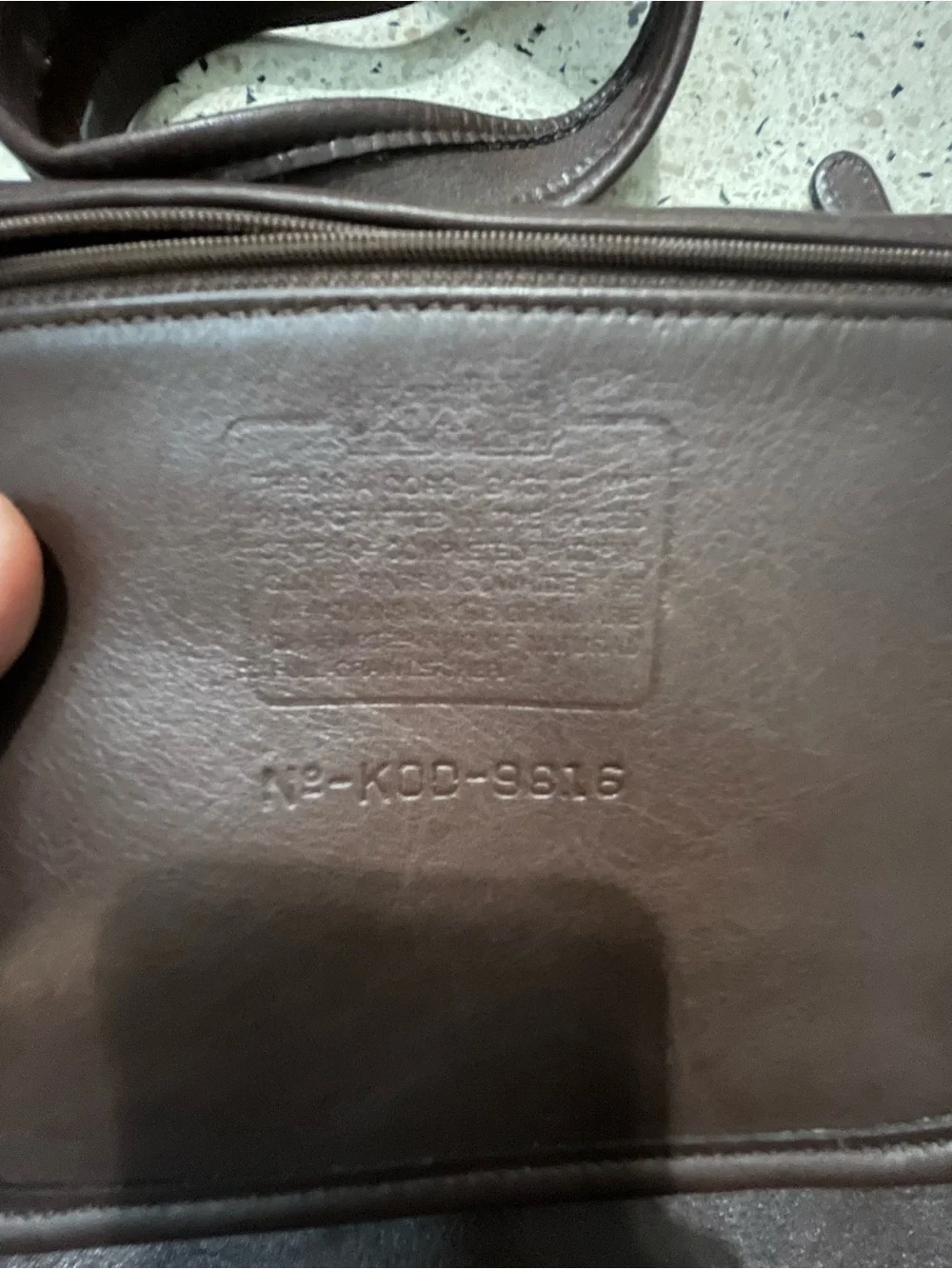 Coach Vintage Legacy 9816 Slim Duffle Mahogany Bag